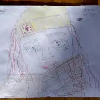 Ein Kind malte dieses Bild von Anika (28.02.26)